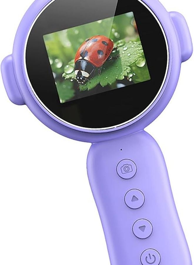 Purple Digital Microscope 500x Magnification with 2 Inch Color Screen and LED Lights Portable Handheld Magnifier - Image 1
